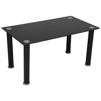 Mesa de Centro Cristal Templado Negro 90x50 cm CT18