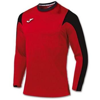 Joma 100147.601 - Camiseta de equipación de manga larga para hombre, color rojo / negro, talla 6XS-5XS