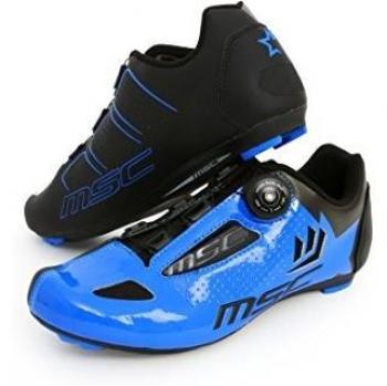 MSC Bikes Aero Road Zapatillas, Unisex Adulto - Azul - EU 39