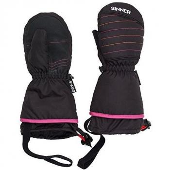 SINNER niños Stratton Mitten, otoño/Invierno, Infantil, Color Negro - Negro, tamaño 5-6