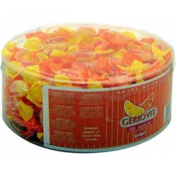 Caramelos Gajos Ácidos de Naranja y Limón Sin Azúcar 800g Gerio