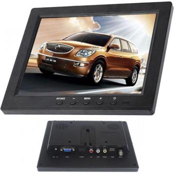 Monitor LCD 8'' TFT para Videovigilancia con VGA, BNC, HDMI, USB y Control Remoto