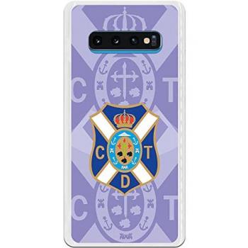 Funda Oficial Club Deportivo Tenerife Doble Escudo para Samsung Galaxy S10 Plus