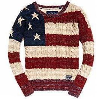 Superdry American Jersey Cable Knit M