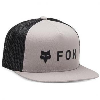 Gorra Fox Absolute Mesh Gris Acero, tipo Snapback, características: cierre a presión, diseño de malla, talla única para hombre