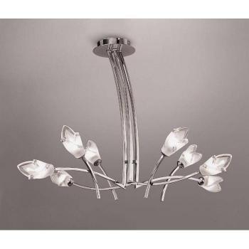 Lámpara colgante Pietra 4 Brazo 8 Bombillas G9, cromo pulido