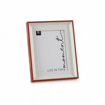 Gift Decor Marco de Fotos Cristal Rojo Blanco Plástico 6 Unidades (2,5 x 26,2 x 21 cm) - Decora Tu Hogar