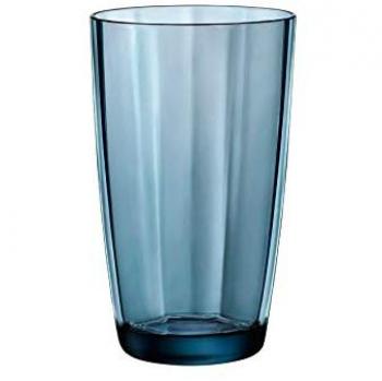 Vasos Bormioli Rocco Pulsar Azul de Vidrio Cooler 470 ml Set de 6 Unidades
