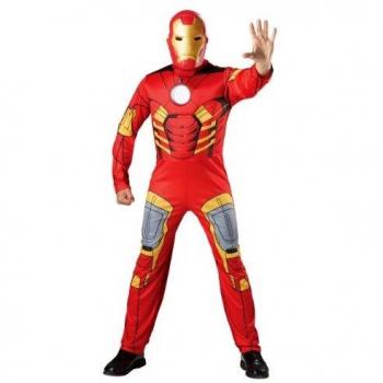 Avengers - Disfraz de Iron Man musculoso, para adulto