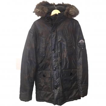 SUPERDRY - FURT TRIMMED EVEREST - ABRIGO CAMUFLAJE HOMBRE
