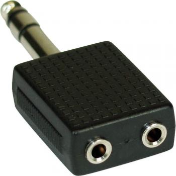 Adaptador de Audio Estéreo 6,3mm a 2x 3,5mm Klinke
