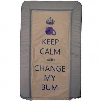 1Stopbabystore Doble cara Azul Keep Calm & Change My Bum cambiador