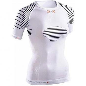X-Bionic Funktionsshirt Invent Light W - Top interior térmico para mujer, color blanco / negro, talla S