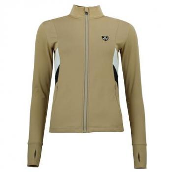 Peak Mountain Women's Long Sleeve Technical Base Layer T-Shirt with Full Zip