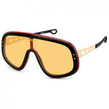 Carrera Flaglab 17 Special Edition Shield Sunglasses - Black Gold, Unisex, One Size