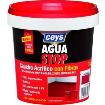 CEYS CE903316 AGUASTOP CAUCHO FIBRAS VERDE 1KG