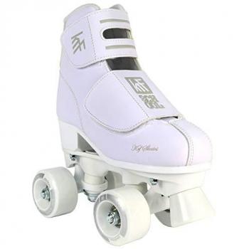 Patín KRF PPH School Velcro Blanco Infantil 4 Ruedas Talla 32