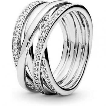 PANDORA 190919CZ - Anillo de Plata, Talla 10
