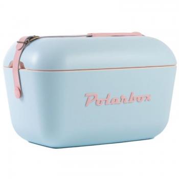 Nevera portátil Polarbox 12L Retro Diseño Vintage en Celeste Mauve