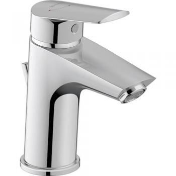 Mezclador de lavabo Duravit No.1 S FreshStart cromo con salida de 100mm y sistema de desagüe con tirador
