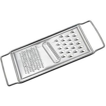 Fackelmann multisusos 25x11cm, Cocina, rallador de Alimentos Multiuso, Acero, Centimeters