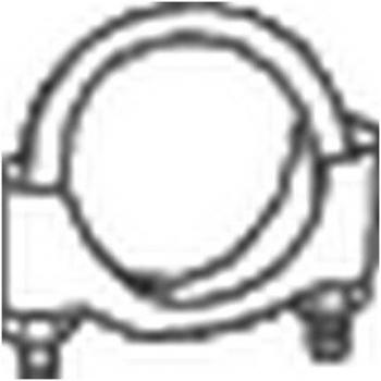 BOSAL Clamp, sistema de escape 250-250, pieza de sujeción