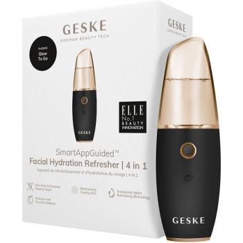 GESKE Smart App Guided 4 in 1 Facial Hydration Refresher - Black and Gray