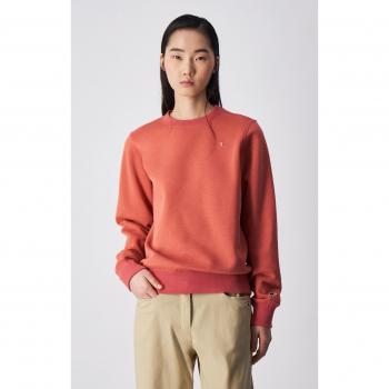 Sudadera Champion modelo 117582-Rs050 para mujer en color naranja, oversize, talla L