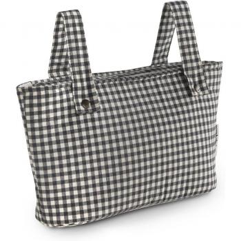 Bolso Carro Organizador Norababybags Black Vichy Negro 8X37X25 Cm