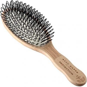 Acca Kappa Beech Wood Oval Hair Brush with Natural Bristles