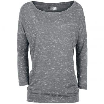 R.E.D. by EMP On The Loose Manga Larga Mujer Blanco-Gris 4XL
