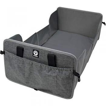 Cuna de viaje portátil Dooky Grey Melange, ligera y compacta, incluye colchón de 1 cm (38 x 73 cm), dimensiones plegada 41 x 26 cm, apta hasta 6 meses