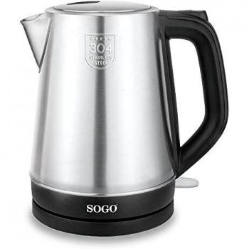 SOGO KET-SS-7725 HERVIDOR DE AGUA INALÁMBRICO - 1,7 L - 2200W ACERO INOX SRIX CONTROL