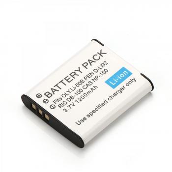 Rusty Bob - Li-50B / CNP-150 / DB 100 batteria / acumulador Olympus mju 1010,1020,1030,9000,6000, Panasonic HX-WA2, HX-WA20, Casio TR350 - Sólo la batería