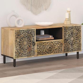 vidaXL TV Cabinet 105x33x46 cm Solid Wood Mango