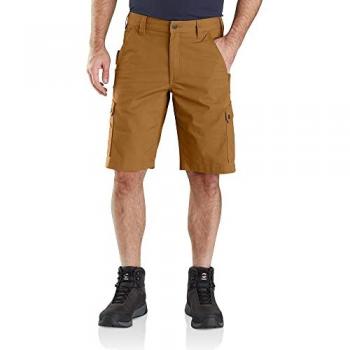 Carhartt Pantalones Cortos Cargo Ripstop Relaxed Fit Marrón 40W Hombres Rugged Flex