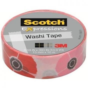 Scotch Exp Tapes C314-P18 - Rollo de cinta, 15 x 10m, color amapola