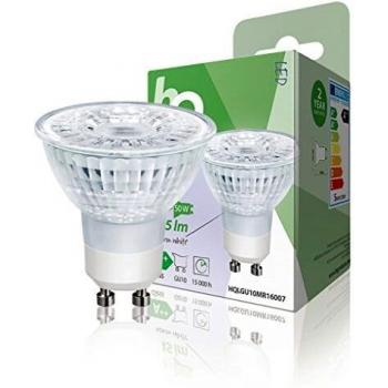 LED con apariencia de lámpara halógena MR16 GU10 de 4.3 W, 345 lm y 2700 K