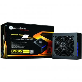 SilverStone SST-ST85F-GS v 1.1 - Serie Strider Gold, 850W 80 Plus Gold ATX PC Fuente de alimentación, Baja sonoridad 120mm, 100% modular