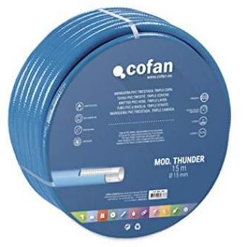 Manguera de Riego PVC Modelo Thunder Tricotada Ø25x25 m Azul