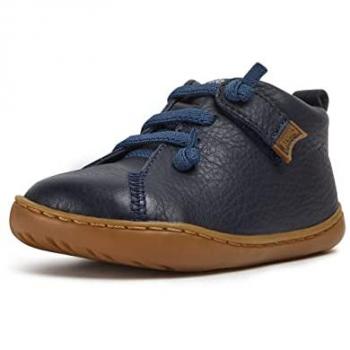 Zapatos Camper Peu Cami FW para Niño - Azul, Talla 26, Piel Lisa, Con Cierre Autoadhesivo