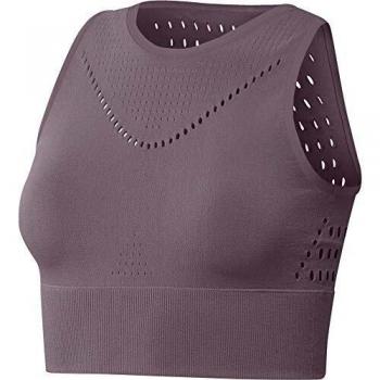 adidas Warpknit Crop Top Sin Mangas, Mujer, purleg, L