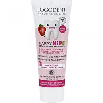 Logona Logodent Happy Kids gel dental con fresa, 50 ml