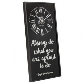 Reloj de Pared Moderno de Metal y Cristal 36x76 cm