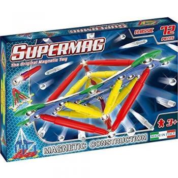 Supermag Clásico Primario - Set de Construcción de 72 Piezas para Niños a Partir de 3 Años