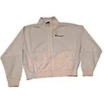 Champion Women's Zip-Through Hoodie, White, Size XS