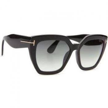 Tom Ford Phoebe FT0939 01B 56 Shiny Black Smoke Gradient Women's Sunglasses, Size: 56 MM