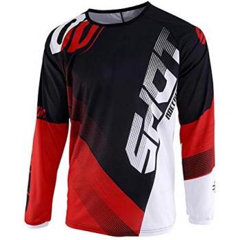SHOT maillot Devo Ultimate, Negro/Rojo, talla XXL