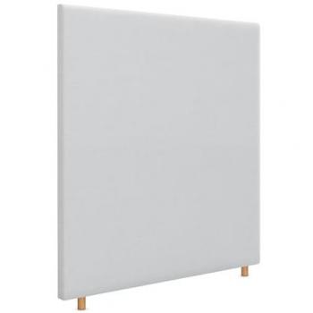Cabecero Tapizado de Lino Natural Blanco hasta el Suelo con 8cm de Grosor para Cama Dormitorio Moderno (95x120cm)