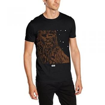 Star Wars Chewbacca - Camiseta manga corta para hombre, color negro, talla 2XL